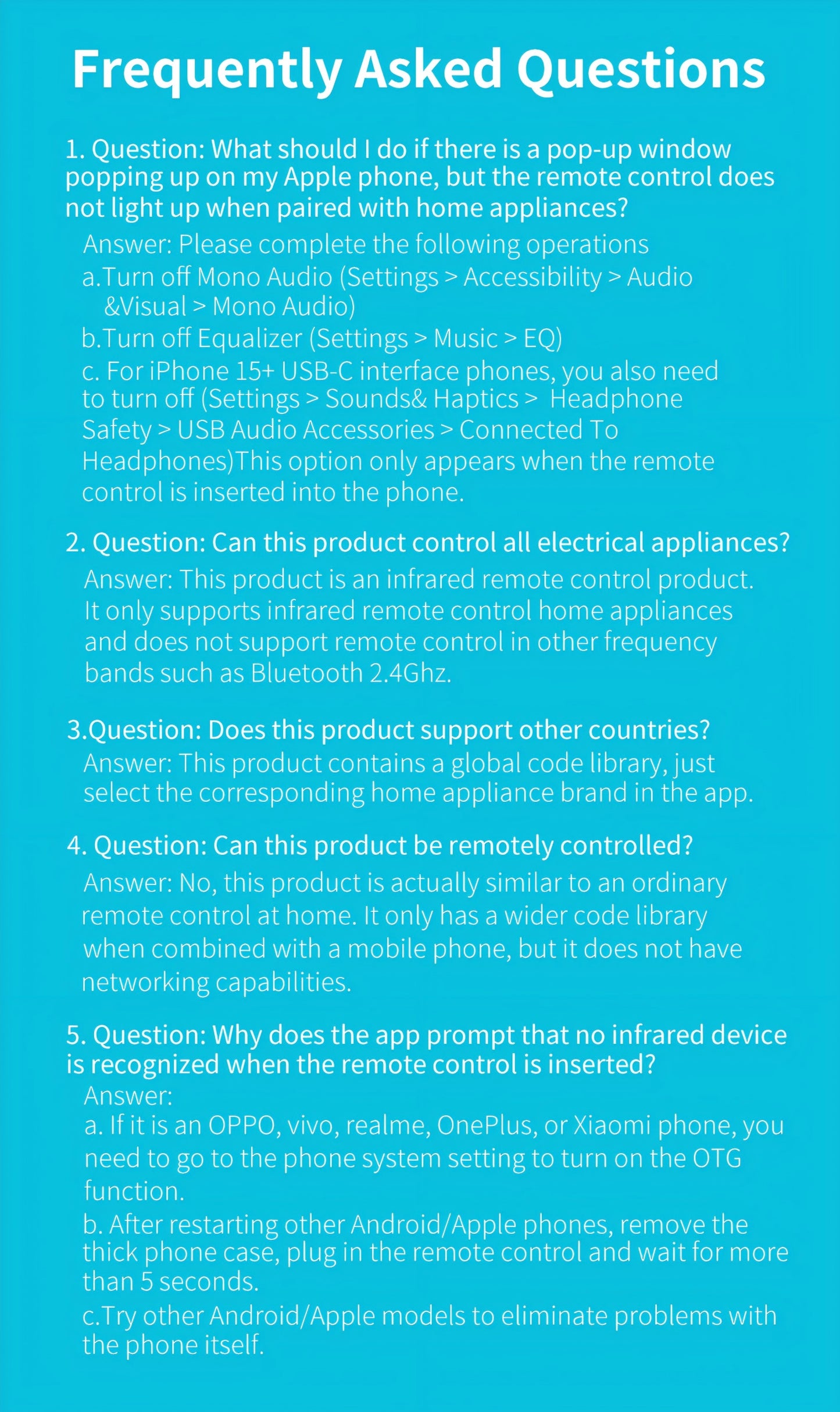 Ocrustar 7th Gen 2025 Mini Smartphone IR Remote Controller Adapter For Android & iOS iPhone Mini IR Blaster Universal Control All in One AC/TV/DTH/DVD/STB (Type-C)