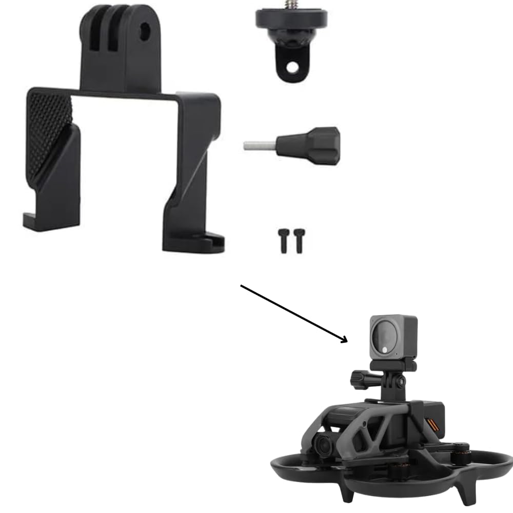 Action Camera Holder for DJI Avata (Insta360, GoPro, Osmo Pocket, Lights)
