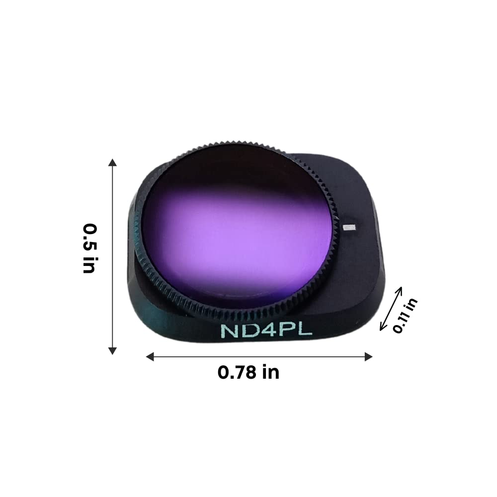 NDPL Filter Set for DJI Mini 3/ Mini 3 Pro (ND4PL,ND8PL, ND16PL, ND32PL) Premium Gimbal Camera Lens ND Filters Accessories