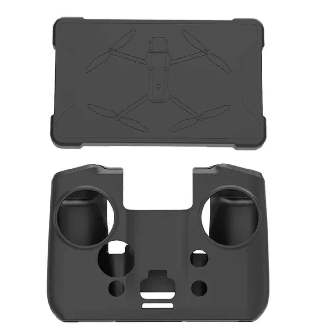 GetZget® Silicone Cover For DJI Mavic 4 pro Rc pro 2 Remote Controller Guard & Screen Protector (Black, Combo)