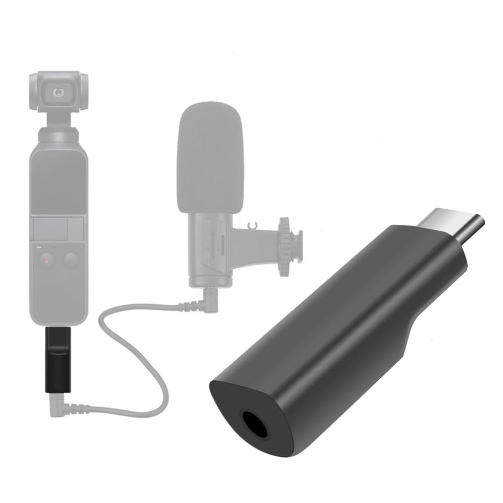 Mic Adapter for DJI Osmo Pocket and Pocket 2 Audio Mount Accessories