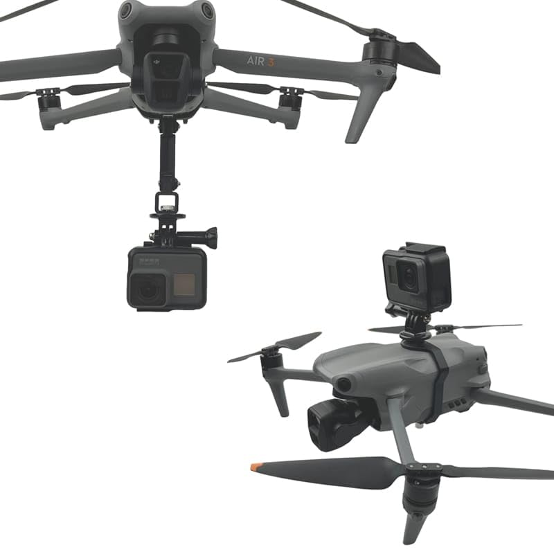 Action Camera Holder Mount for DJI Air 3 / 3S (GoPro, DJI, Insta360) (view 2)