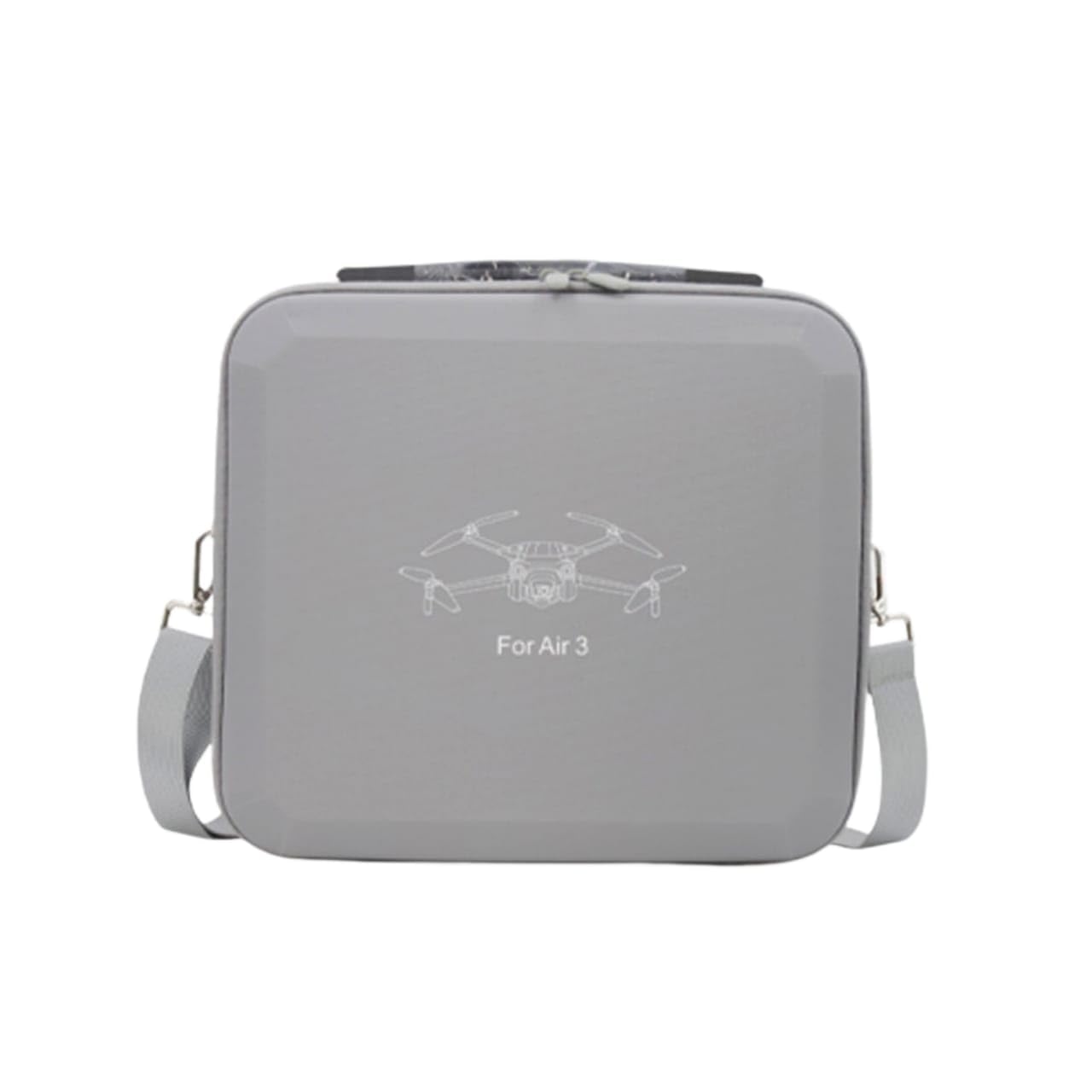 Carrying case Bag for DJI Mavic Air 3 & 3S Accessories PU Hard Travel Luggage Suitcase Bag (Grey)