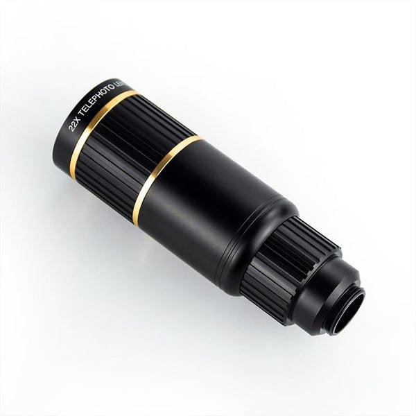 22X Telephoto Lens (17mm) for Smartphones with Clip (Black)