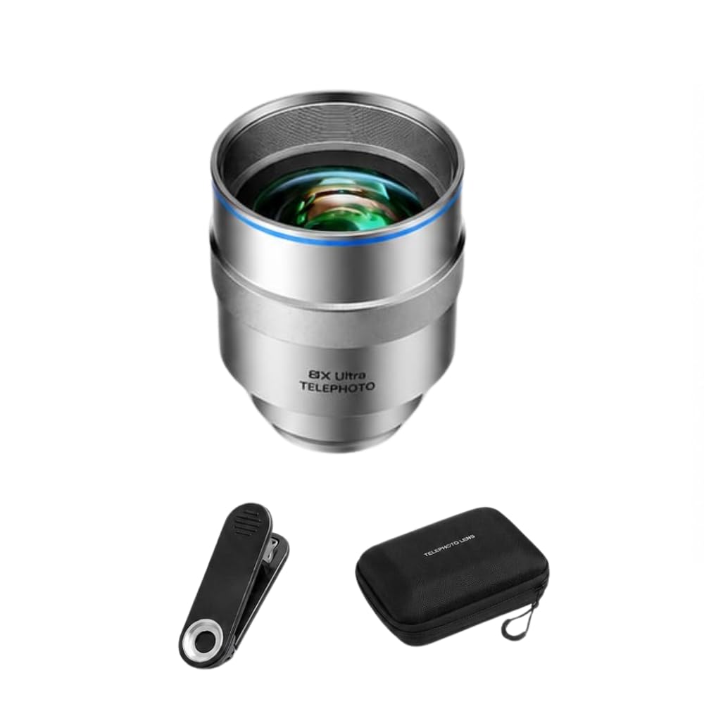 Martvsen 2X Telephoto Lens (17mm) for Smartphones with Clip