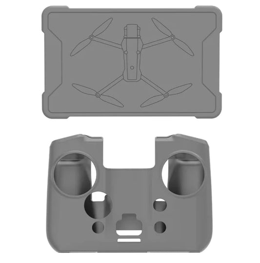 Silicone Cover For DJI Mavic 4 pro Rc pro 2 Remote Controller Cover & Screen Protector (Grey, Combo)