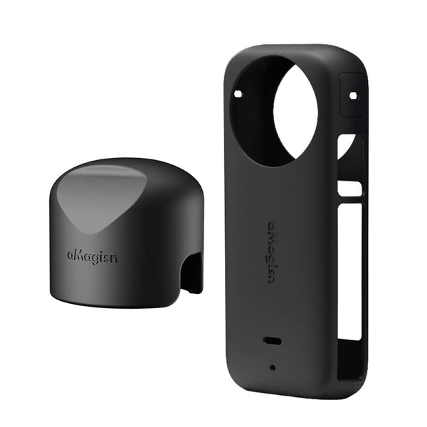 Amagisn Lens Cap and Silicone Body Cover Combo for Insta360 One X3