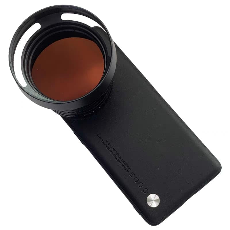 iPhone 16 with Attachable 58mm Lens Nd Filter Aluminum Slot Mobile Cover