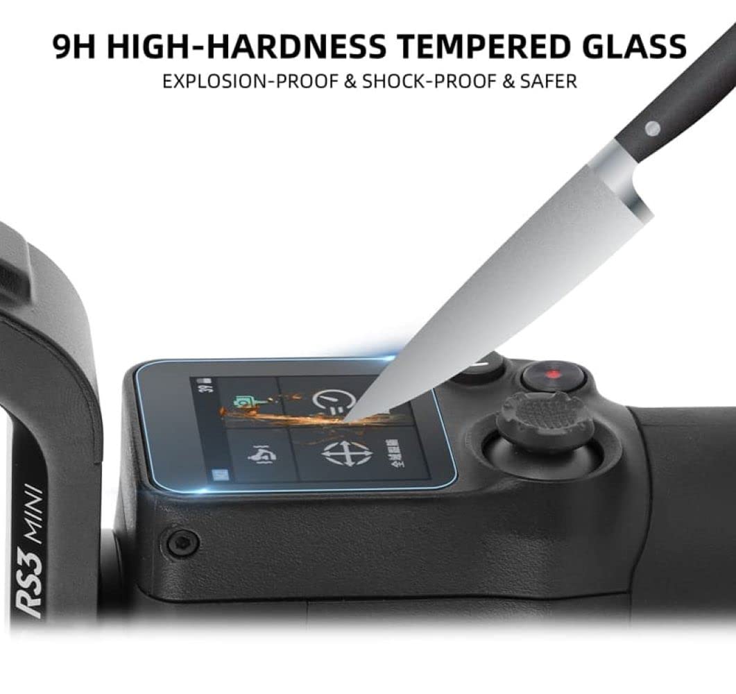 Tempered Glass Screen Protector for DJI RS 4 / RS 3 Mini (2-Pack) (view 3)