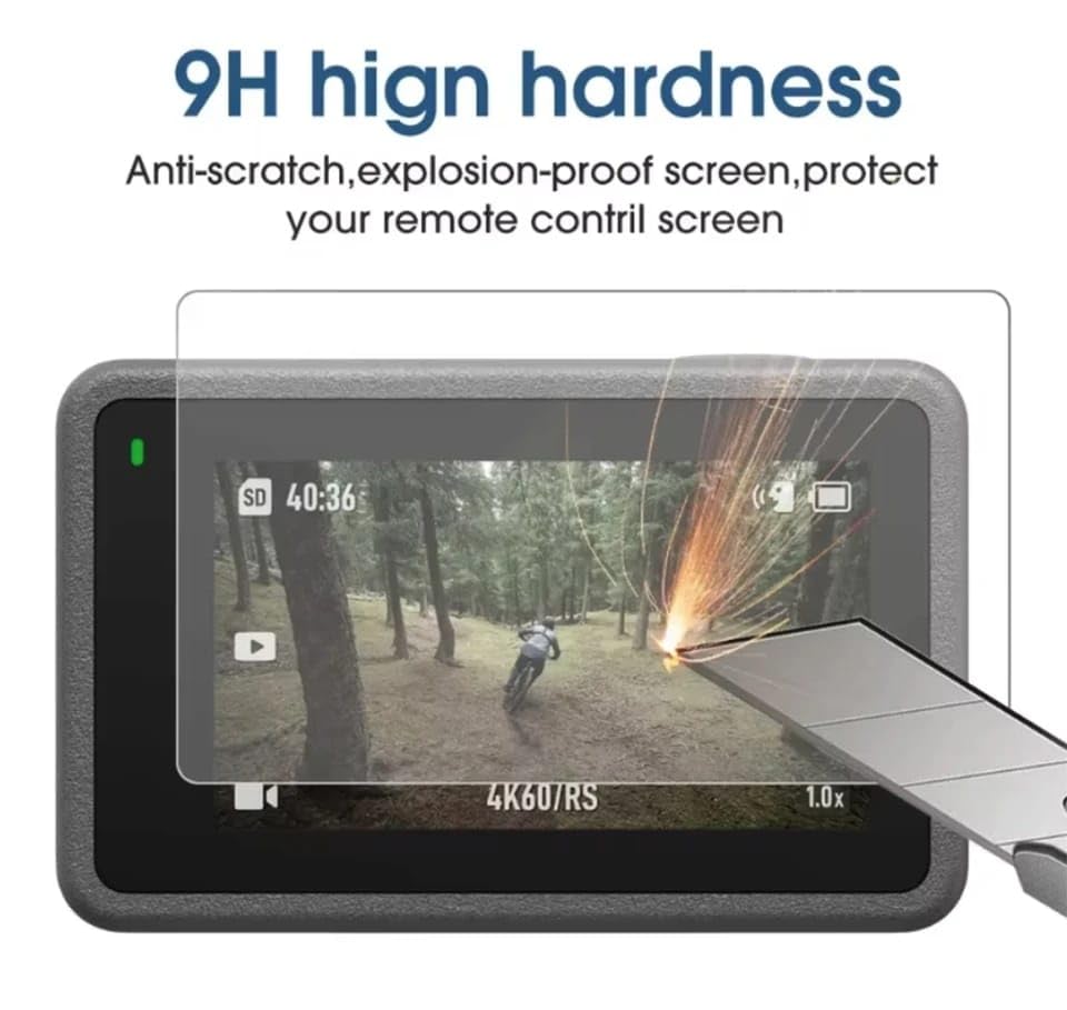 Tempered Glass Screen Protector for DJI Action 5 Pro (Set of 3) (view 5)