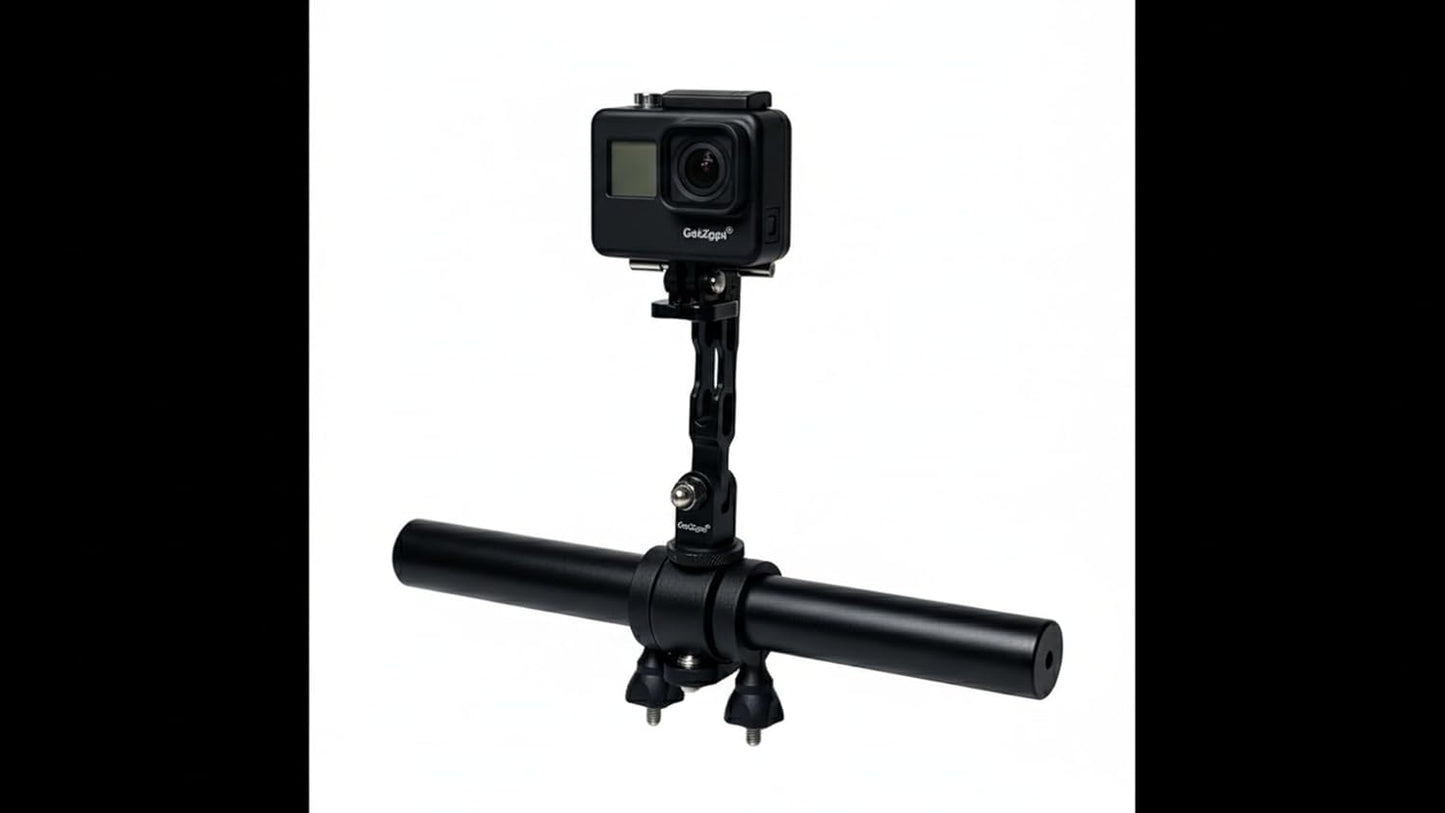 Aluminum Camera Bike Mount for Bicycle/Motorcycle For insta360 X3/ X4/ X5, GoPro, DJI Osmo 360, Pocket 3 Action Camera (Bike Bracket + Extender)