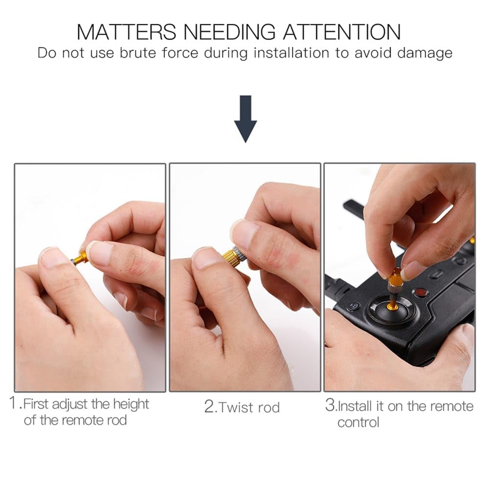 Getzget Height Extendable Joystick for DJI Mavic Mini, Mavic 2 Pro, Mavic Air Remote Controller