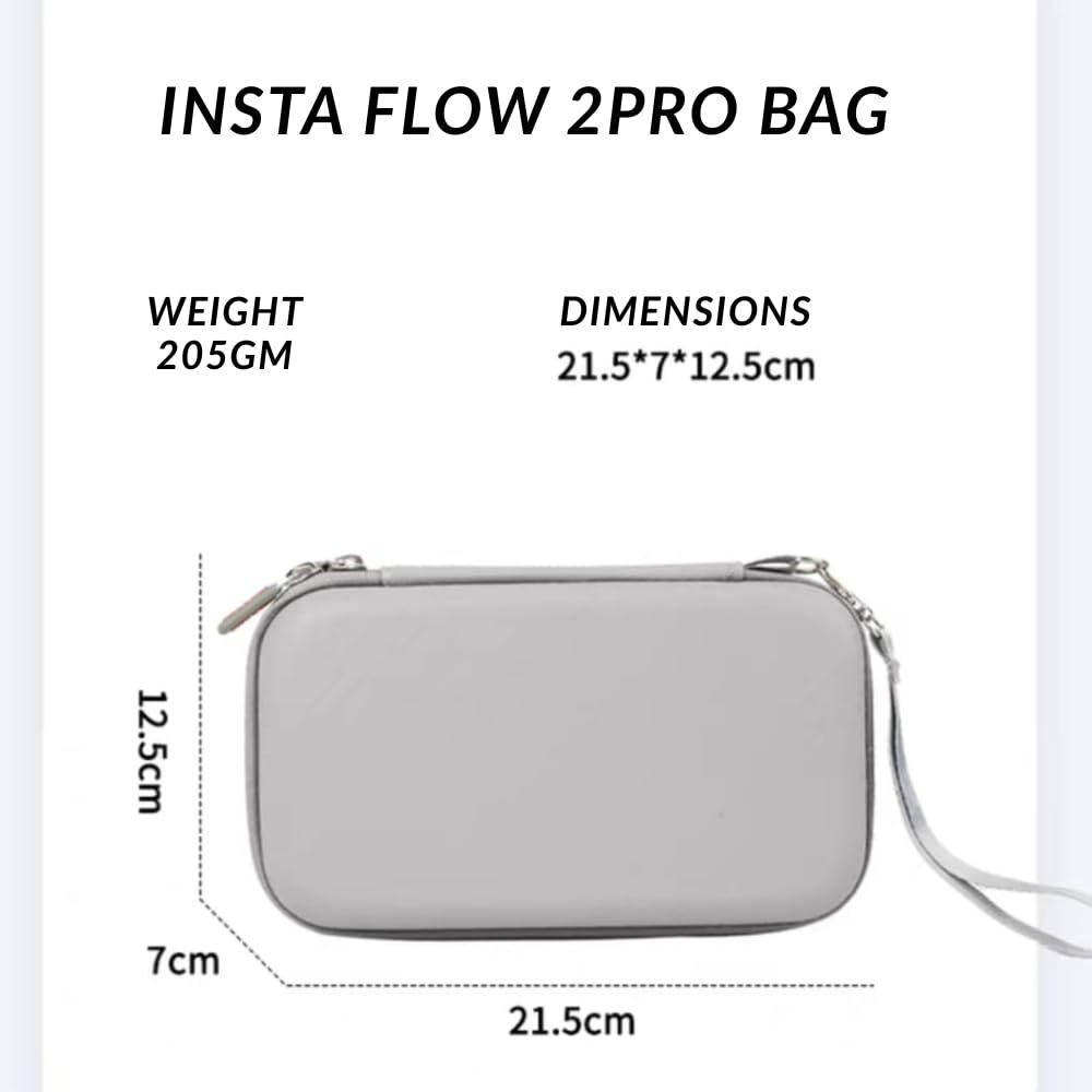 Carrying Case Bag for insta360 Flow 2 pro Compact Gimbal and Accessories Protective Bag
