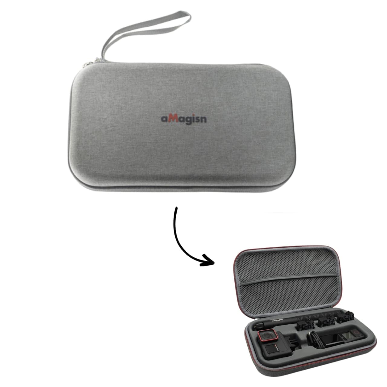 Amagisn Carrying Case Bag for Insta360 Ace Pro, Go3, X3 & Accessories