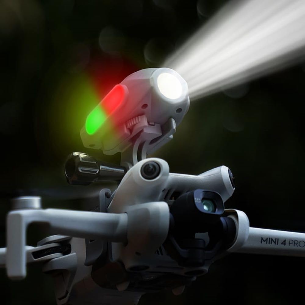 LED Search Light for DJI Avata 2, Mini 3/4 Pro, Mavic 3, Air 3/3S (4 Modes) (view 2)
