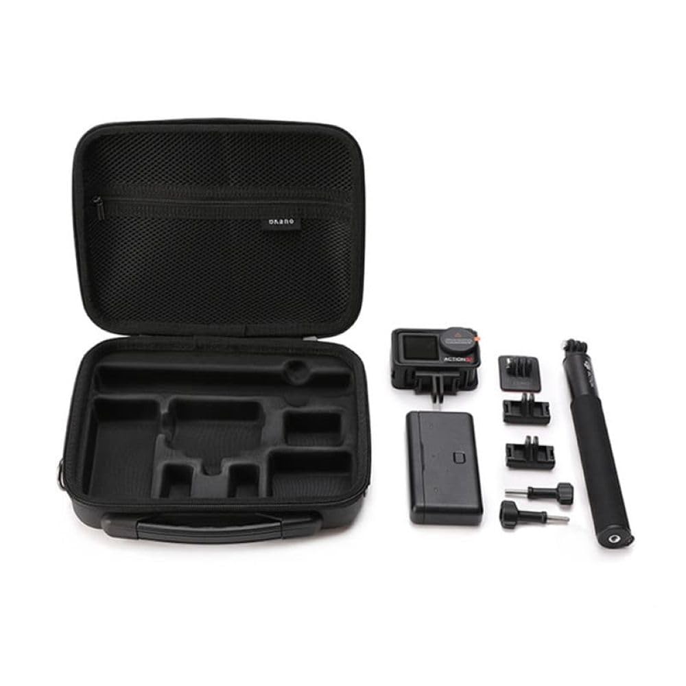 DJI Osmo Action 5 Pro, 4 & 3 Camera & Accessories Hard Bag Fits Adventure Combo Set (Black)