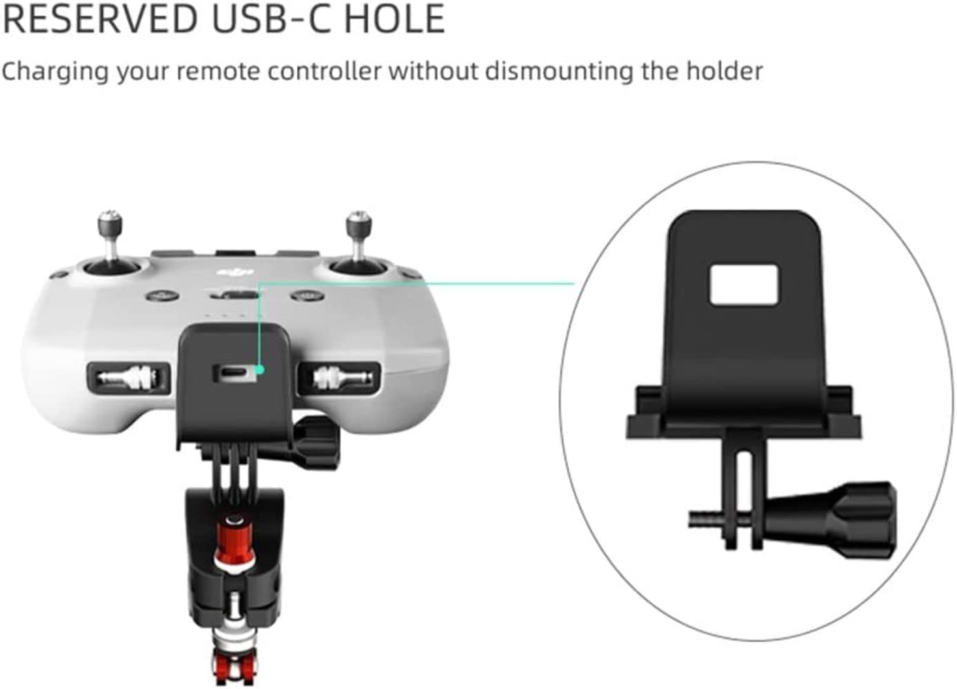 Bike Bracket for DJI Mini 2/3 /Mavic Air 2/ 2S/ Mavic 3 /Neo/Flip RC-N1 Remote Controller Bicycle Motor Bike Mount Accessories