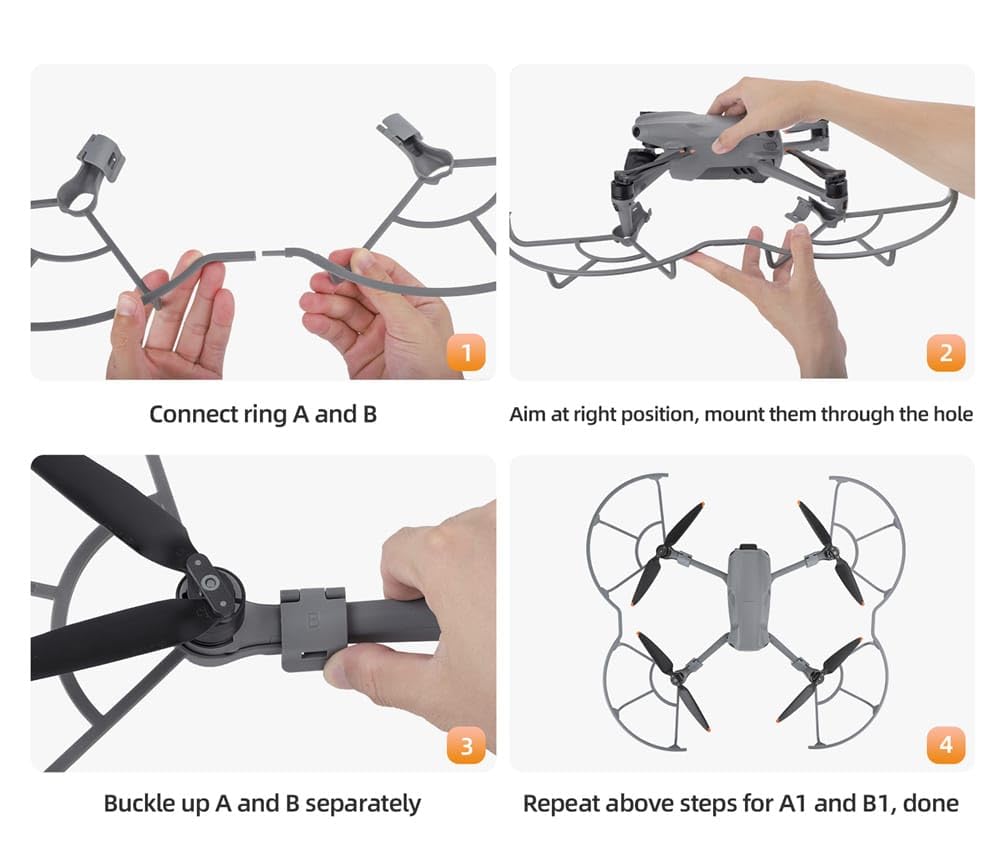 Propeller Guard For Dji Mavic Air 3 & 3S Wings Scratch Protector integrated Guard Protection Accessories