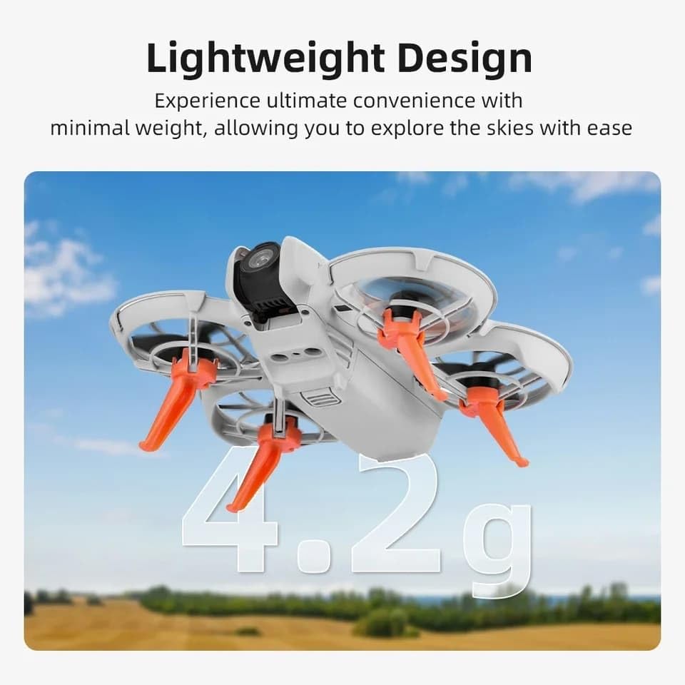 DJI Neo - 46mm Height Extender Extensions Landing Gear Leg Accessories (Orange)