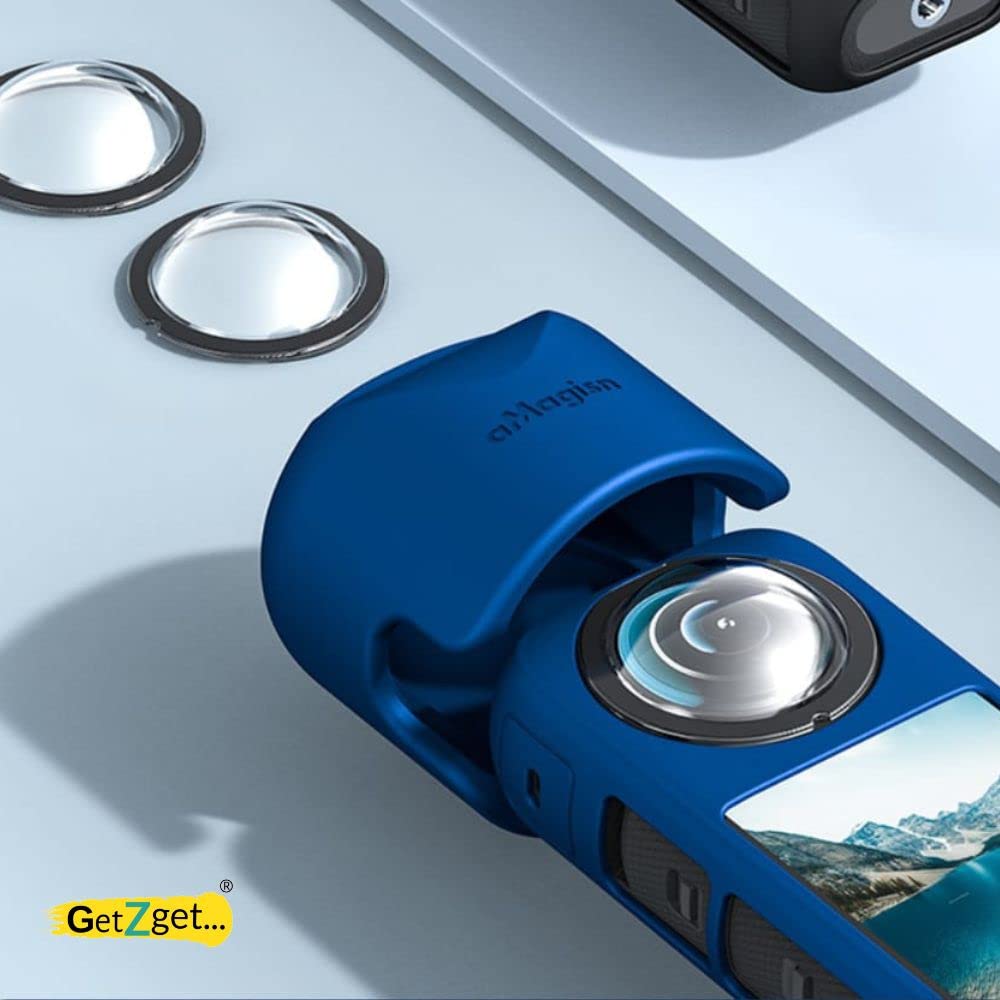 Amagisn Lens Cover Cap for Insta360 One X3 (Blue) (view 12)