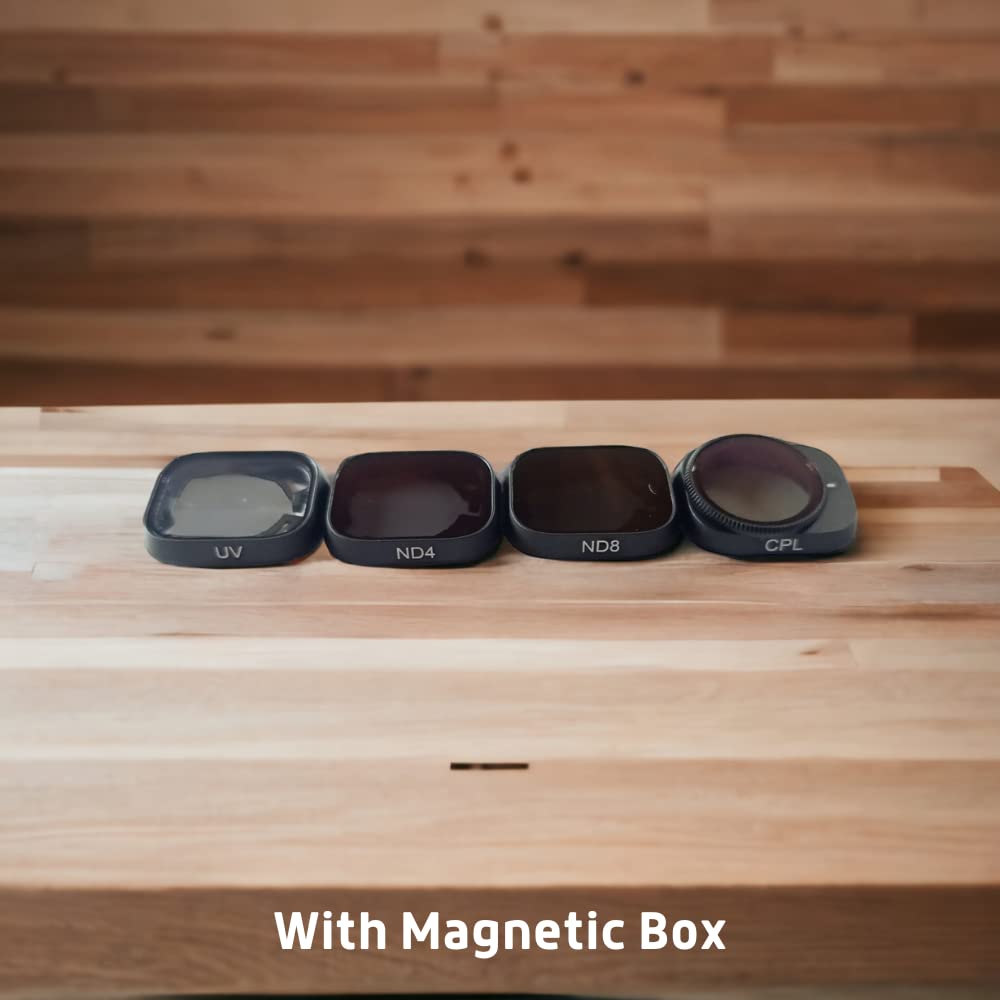 Mix Filter Set for DJI Mini 3/ Mini 3 Pro (ND4,ND8, UV, CPL) Premium Gimbal Camera Lens ND Filters Accessories