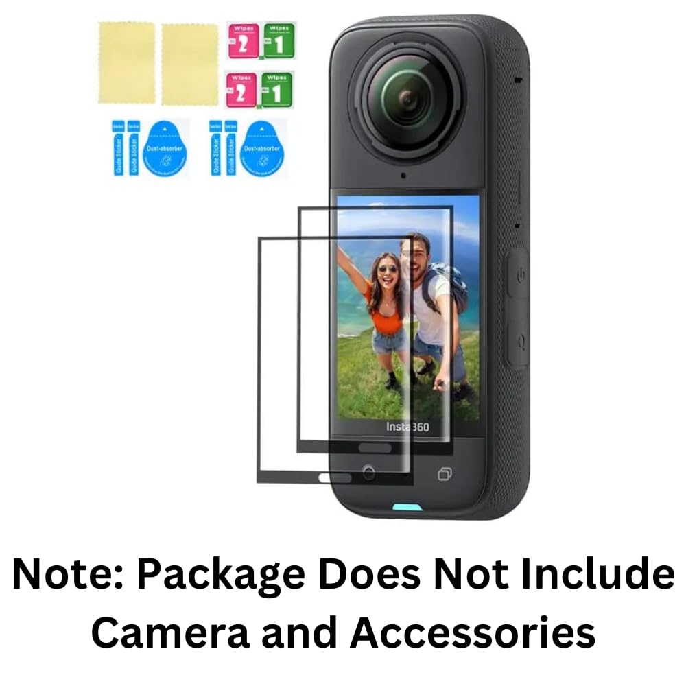 Tempered Glass Screen Protector for Insta360 X5 / X4 (2-Pack) (view 2)
