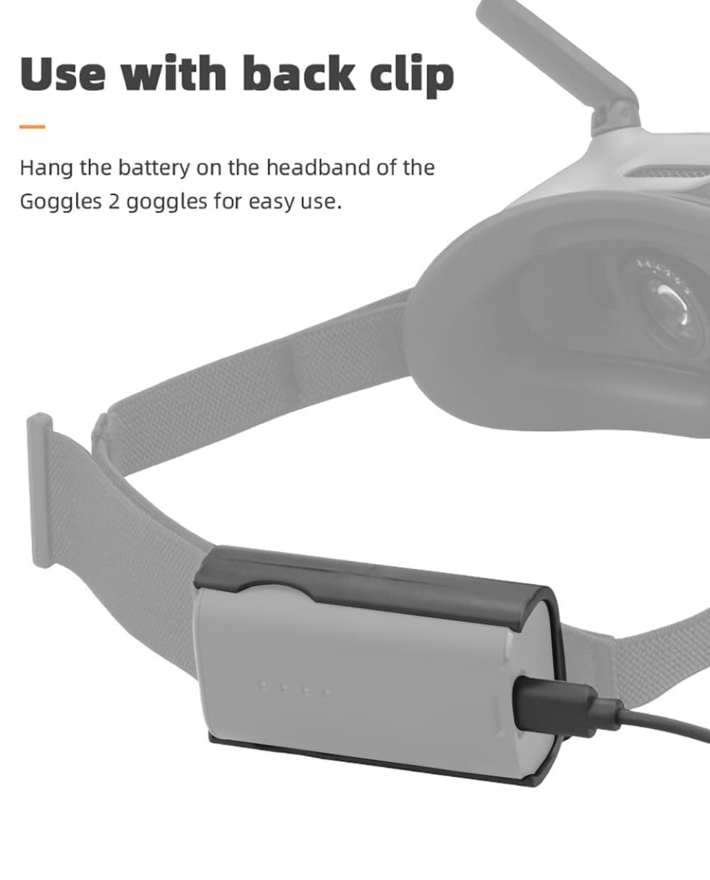Battery Buckle Clip For Dji Avata Goggle 2 With Charging Cable Accessories