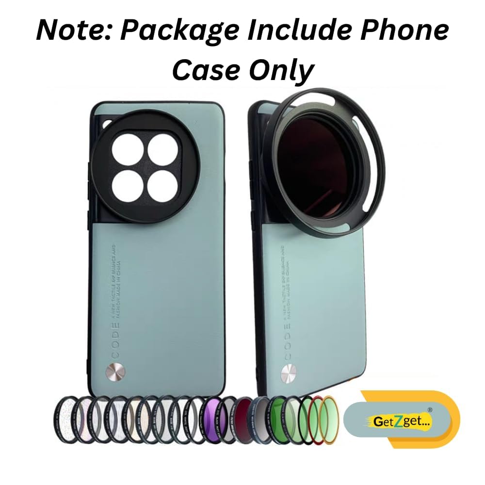 Phone Case For Xiaomi 14 CIVI for 58mm Lens ND Filter Attachable Metal Slot Mobile Cover (Green)