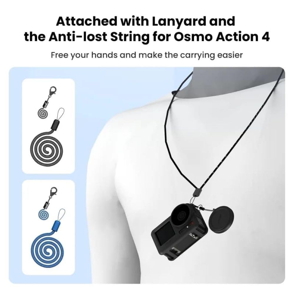 Silicone Cover for DJI Action 4 & 3 Camera Hand Grip & Protection case