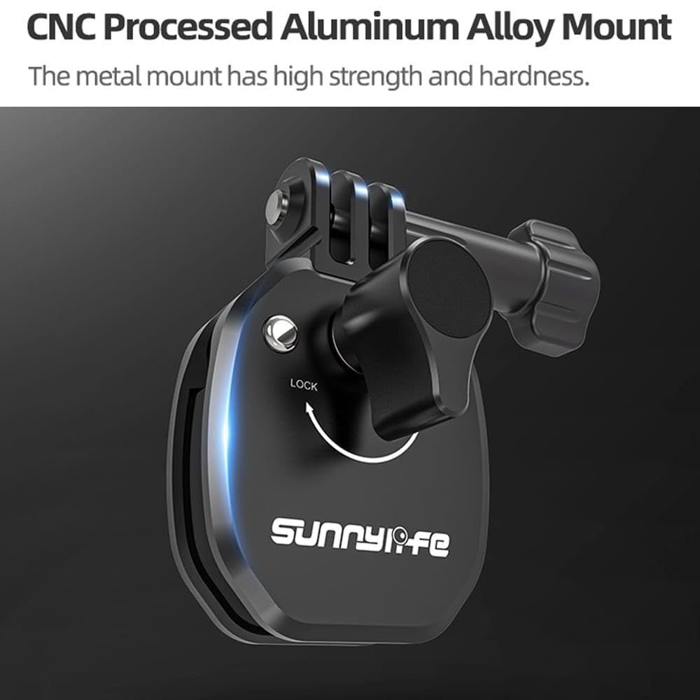 GetZget® Sunnylife Motorcycle Windshield Mount For DJI Osmo 360, Pocket 3, Action 4/5/5pro, Insta 360 X5/X4/X3, Go Pro Hero 12/11/10 Action Camera Accessory