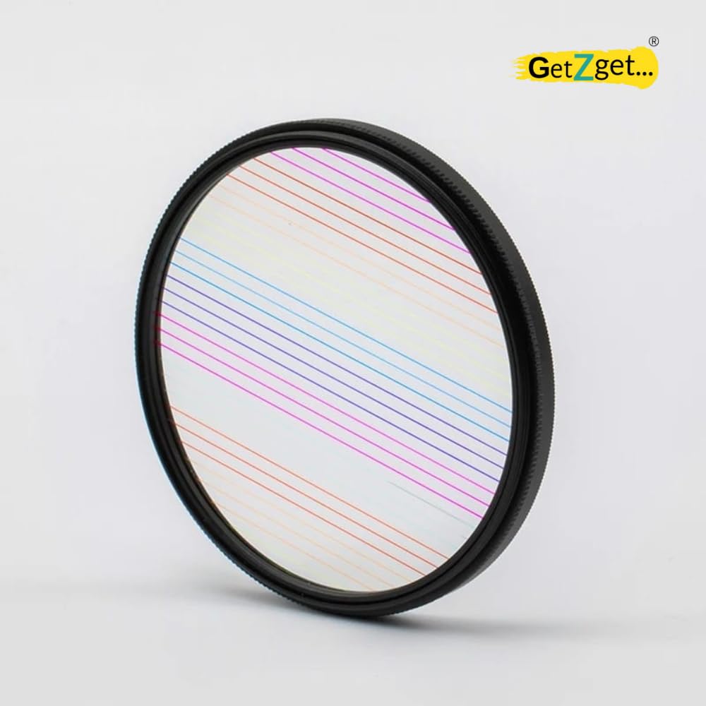 Rainbow Streak Lens For oneplus12, iPhone 14/15 pro & pro max, Xiaomi 14 Mobile Cover, DSLR Camera (58mm)