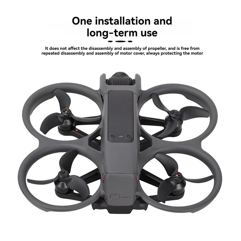 Upgraded Aluminium Motor Cover Cap for DJI Avata 2 (Black) (view 5)