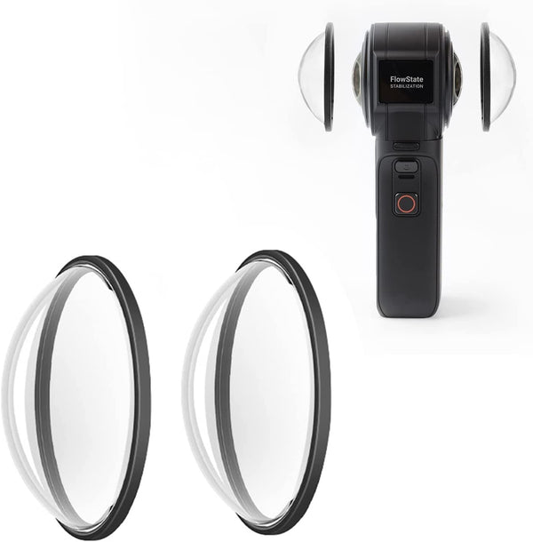 Lens Guards for Insta360 One RS 1-Inch 360 Edition with Silicone Lens Cap