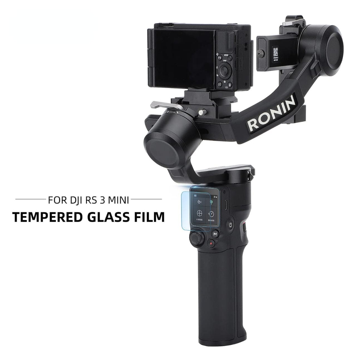 Tempered Glass Screen Protector for DJI RS 4 / RS 3 Mini (2-Pack) (view 5)