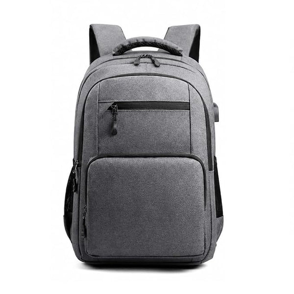Laptop Backpack with USB Charging Port (Dark Grey)