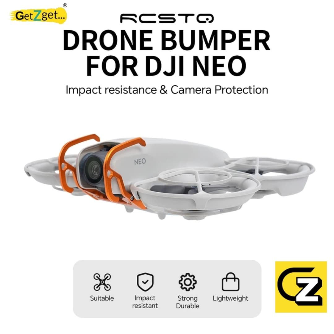 RCSTQ Aluminium Lens Guard for DJI Neo Gimbal Camera (Orange) (view 7)