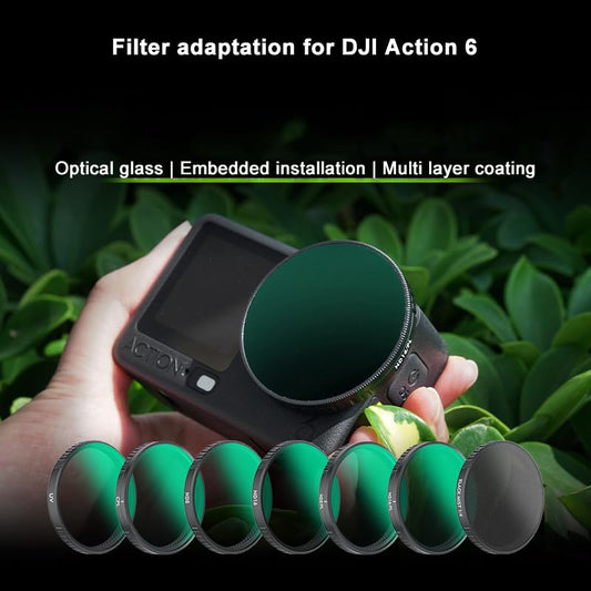 Filter Set For DJI Osmo Action 6 | ND8/PL, ND16/PL, ND32/PL & ND64/PL Filter