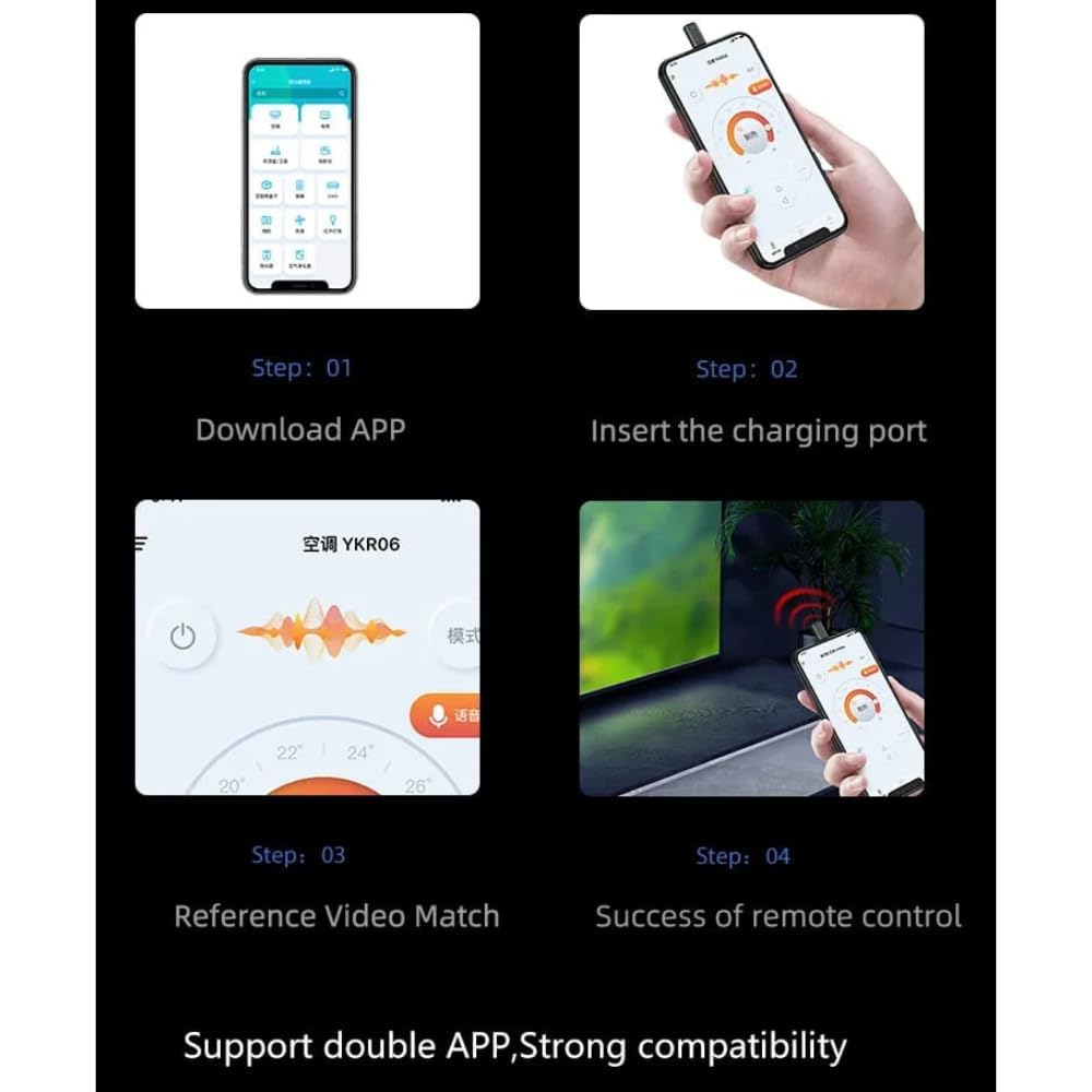 IR Blaster For iPhone/iPad Infrared Universal Smartphone Remote Control All in One Operate AC/DTH/TV/DVD/STB/Fan (iOS-Lightning)