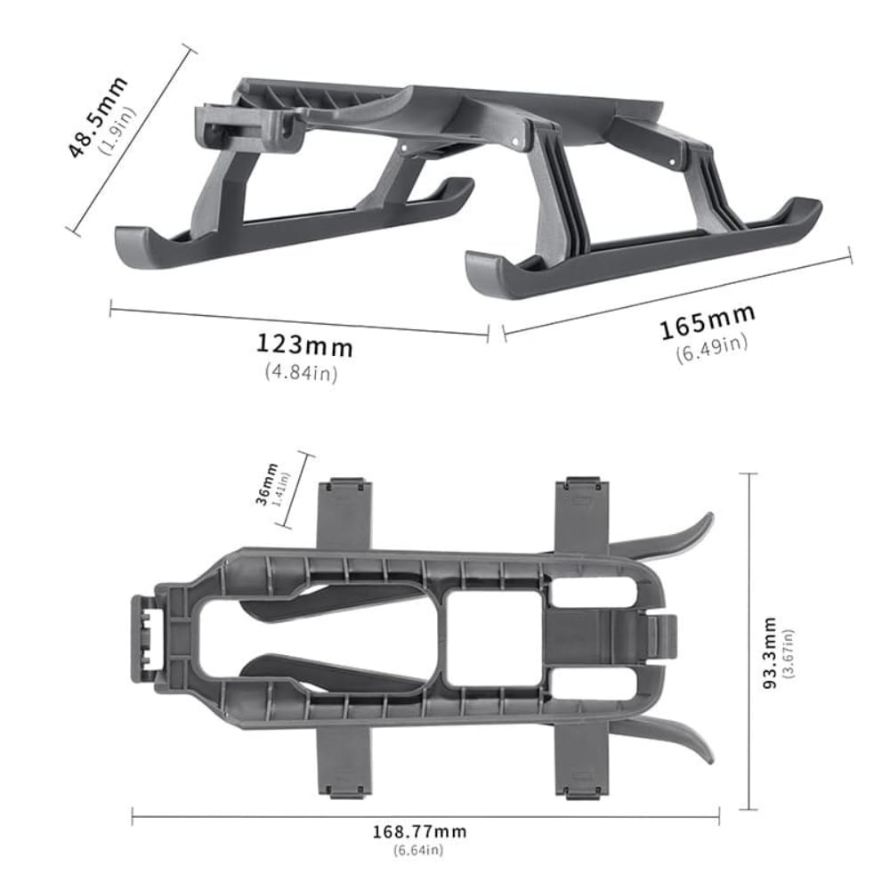 Foldable Landing Gear Height Extender for DJI Mavic 4 Pro (view 3)