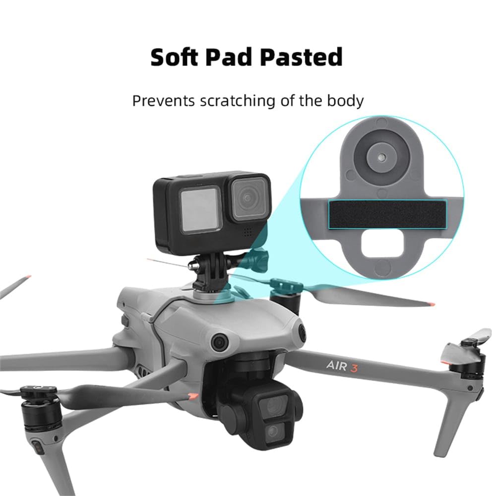 Action Camera Holder Mount Insta 360/ Go pro Action Camera Holding Bracket with 1/4th Adapter For DJI Air 3 & 3S
