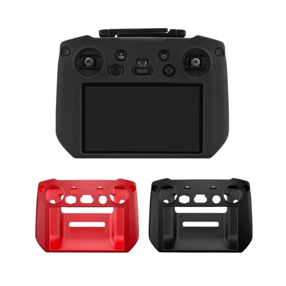 Silicone Cover For Dji Mavic 3 Rc Pro Smart Remote Controller Black & Red