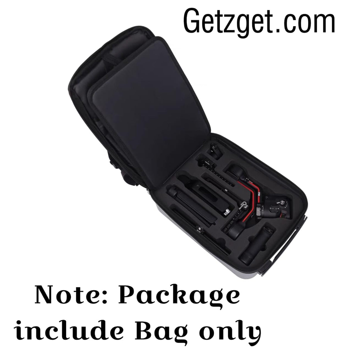 Hard Shell Backpack for DJI Ronin RS 3 Gimbal (EVA Foam Interior, Silver) (view 2)