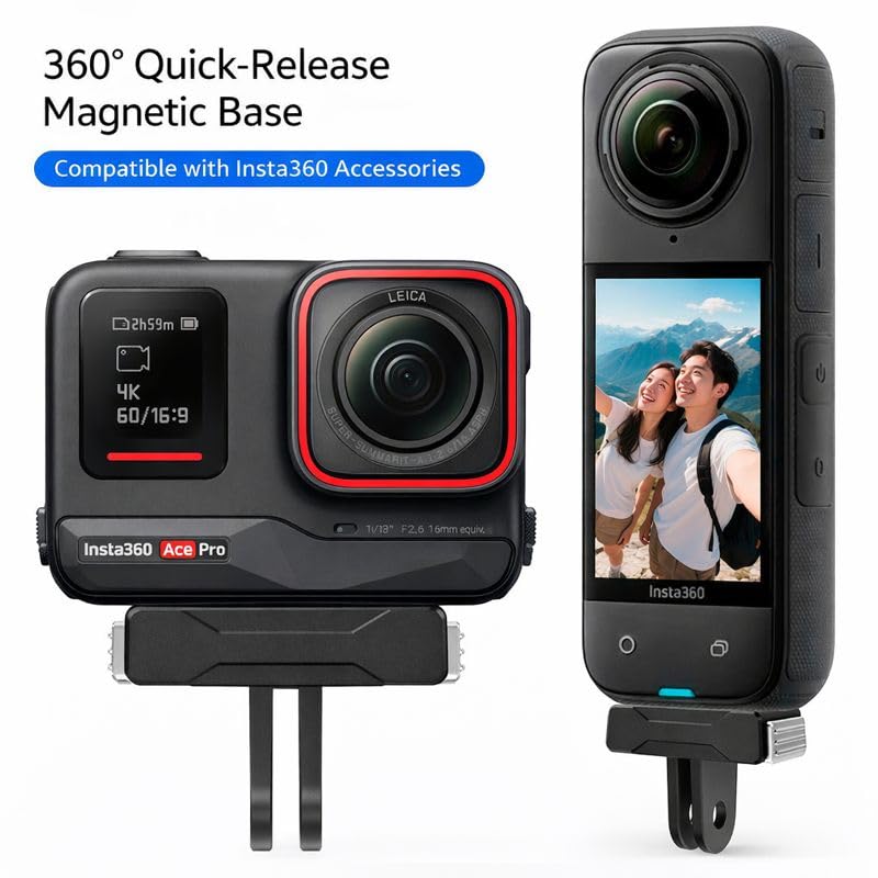 Magnetic Quick Release Base Mount for Insta360 Ace Pro and Ace Pro 2 (view 6)