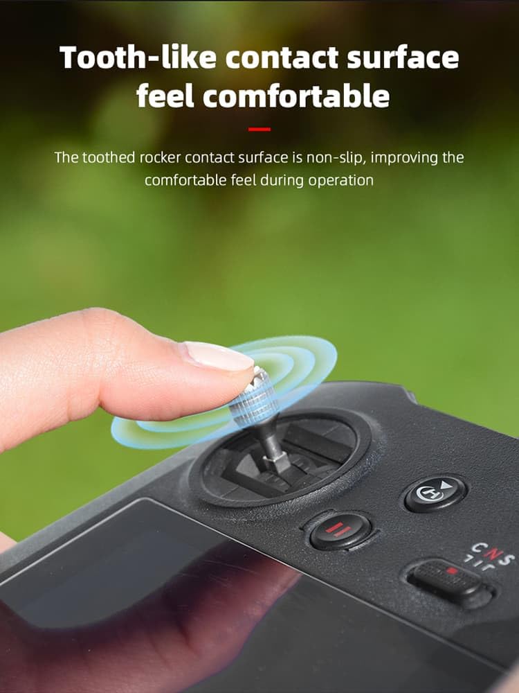 Thumb Rocker For Dji Fpv/Dji Avata/Avata 2/ Mavic 3 RC Pro Remote Controller Joystick (Silver)