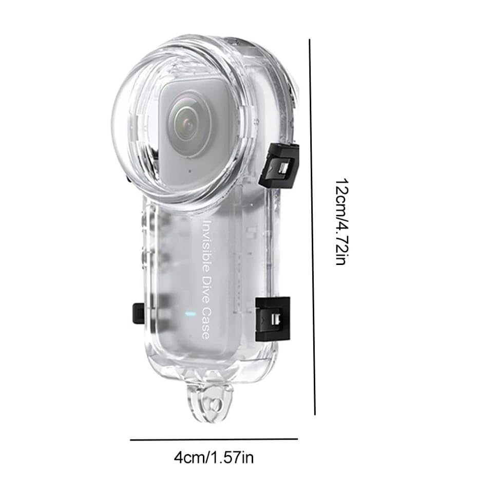 GetZget Waterproof 60M Underwater Invisible Dive Case For Insta360 X5