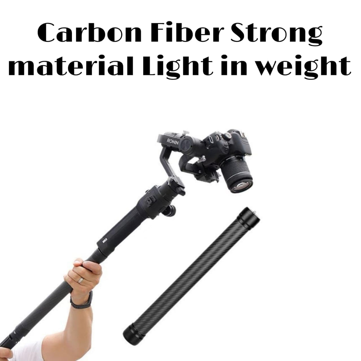 Extension Rod for DJI Ronin RSC, RS 2/3/4 and Zhiyun Gimbals (50cm) (view 4)