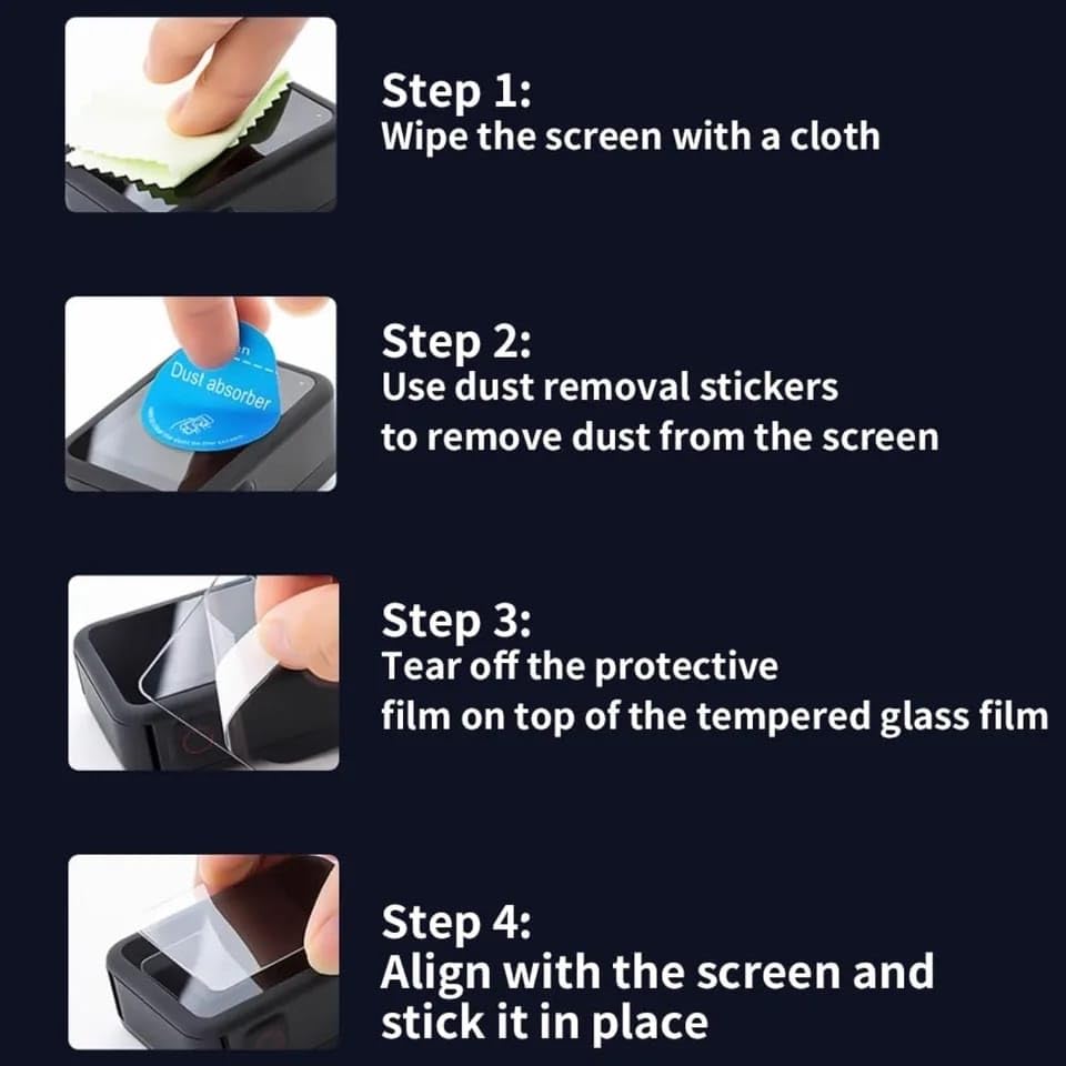 Tempered Glass Screen & Lens Protector For Gopro hero 13