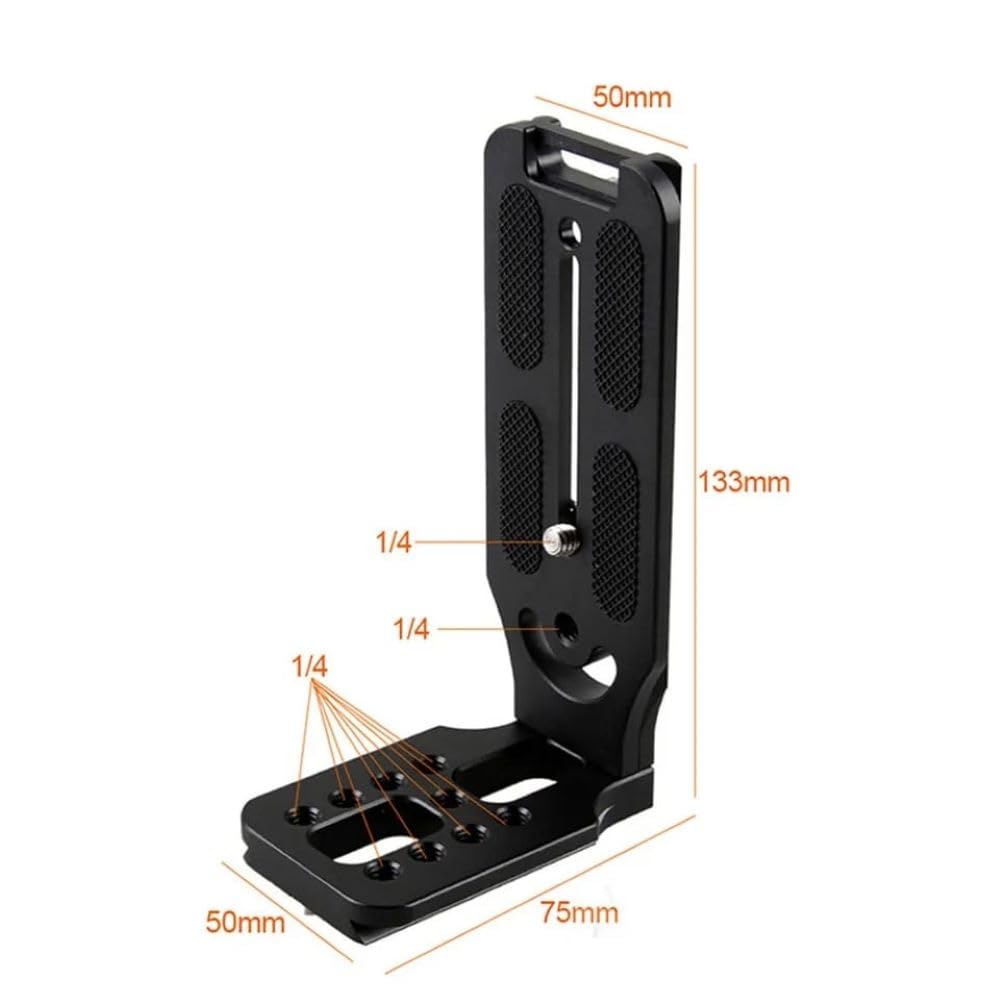 Base Mount L-Shaped Vertical & Horizontal Quick Release Plate For DJI Ronin RS 4, RS 3, RS 2, RSC Gimbal, Sony & Canon Cameras