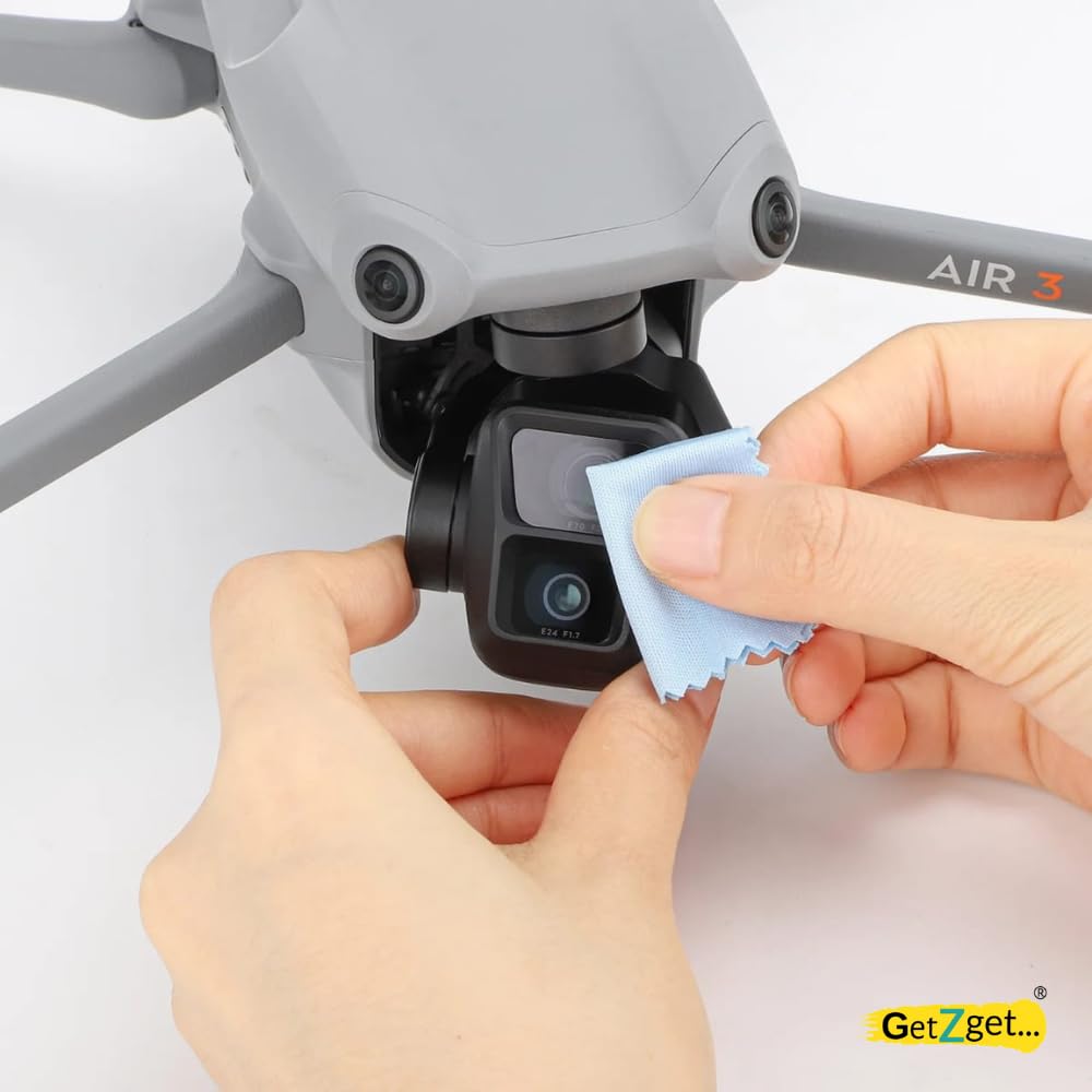 HD Tempered Glass For Dji Mavic Air 3 Gimbal Camera Dual Lens Scratch Protector Guard 9H Hard 2.5d Curve edge Camera Glass Accessories(Pack of 2)