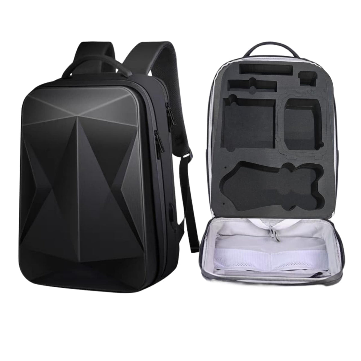 Hard Waterproof Backpack for DJI Mavic 4 Pro (EVA Foam, Safety Belt, Black)